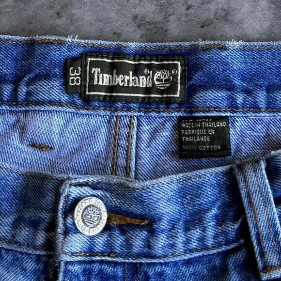 Timberland Light Wash Relaxed Fit Essential Blue Denim Jeans - Picture 4 of 4